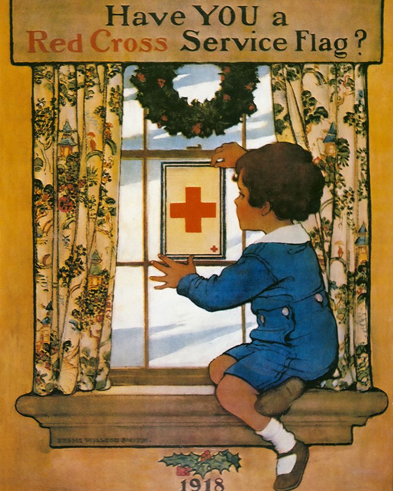 Red Cross 1918 art print by Jessie Willcox Smith for $57.95 CAD