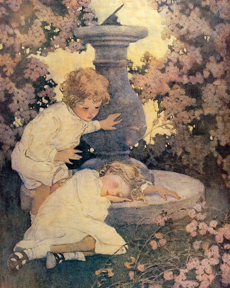 Colliers Magazine 1910 - The Sleeping Beauty art print by Jessie Willcox Smith for $57.95 CAD