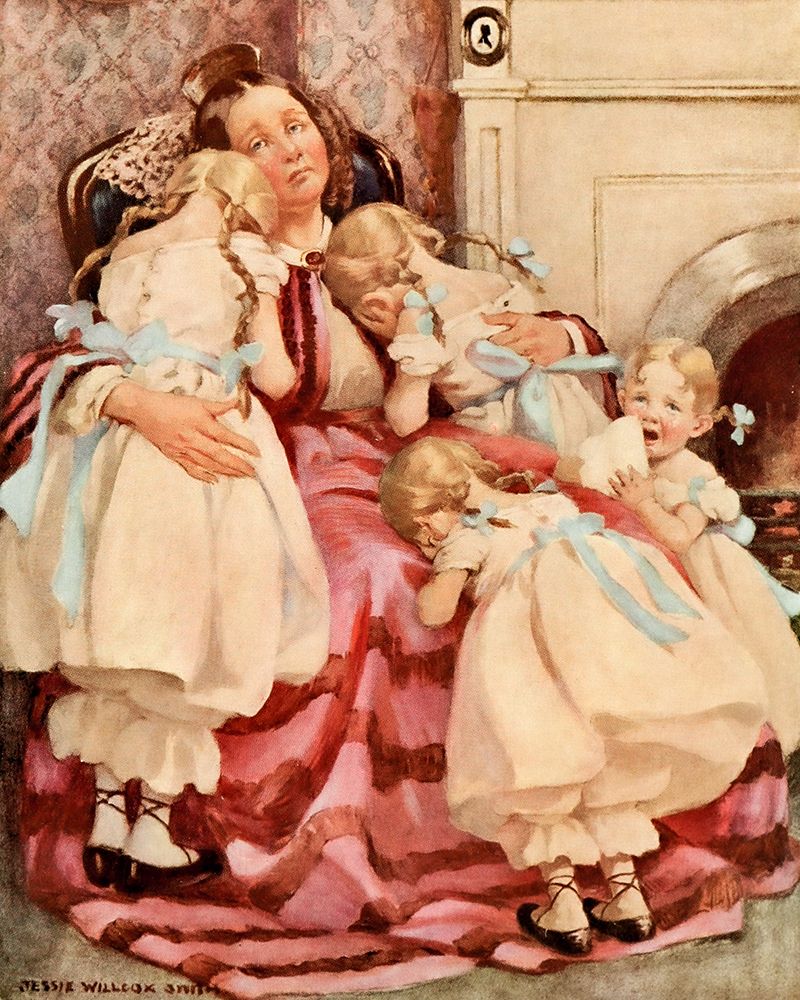 Dickenss Children 1912 - Mrs Kenwigs and Children art print by Jessie Willcox Smith for $57.95 CAD