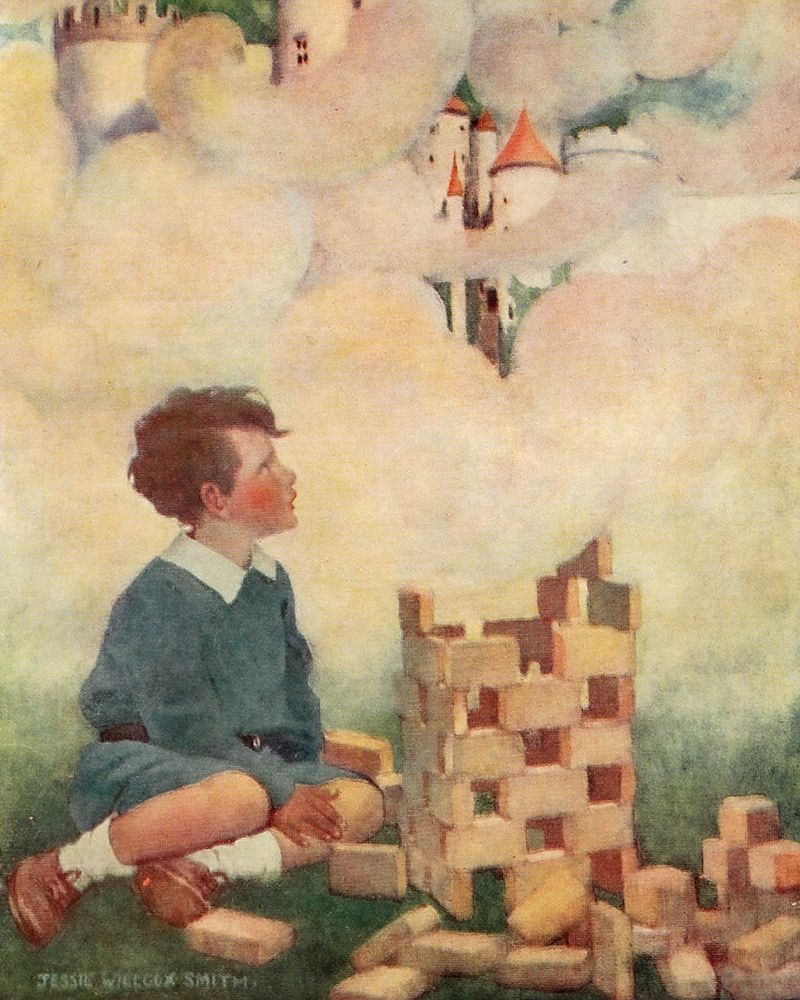 Dream Blocks 1908 - Dream Blocks art print by Jessie Willcox Smith for $57.95 CAD