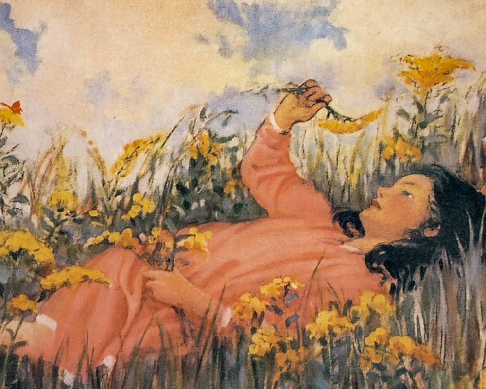 Good Housekeeping - Lazing in the Sun art print by Jessie Willcox Smith for $57.95 CAD