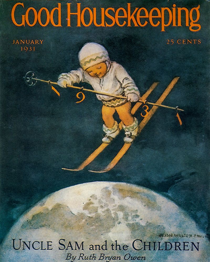 Good Housekeeping - Skiing art print by Jessie Willcox Smith for $57.95 CAD