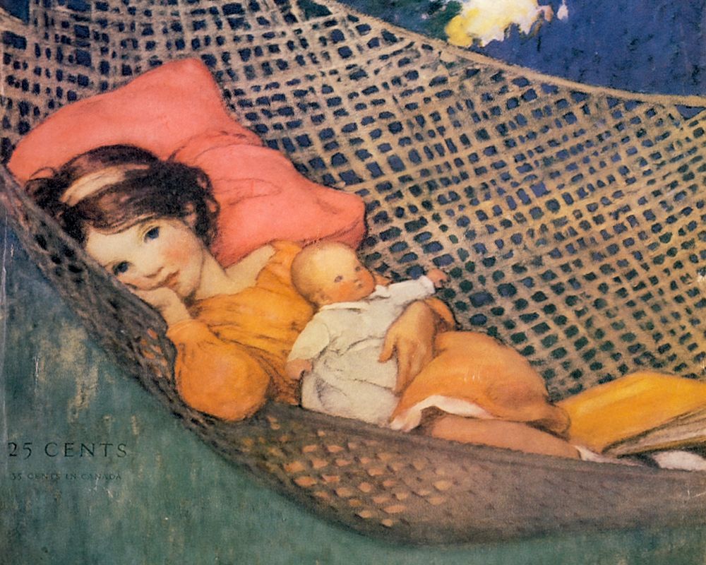 Good Housekeeping - Relaxing in Hammock art print by Jessie Willcox Smith for $57.95 CAD