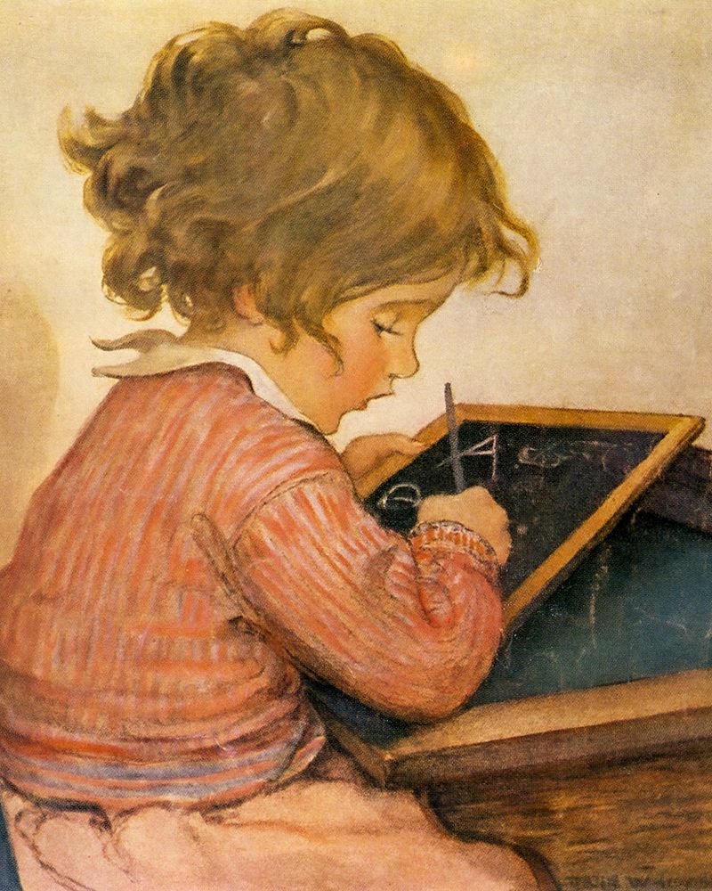 Good Housekeeping - At School art print by Jessie Willcox Smith for $57.95 CAD