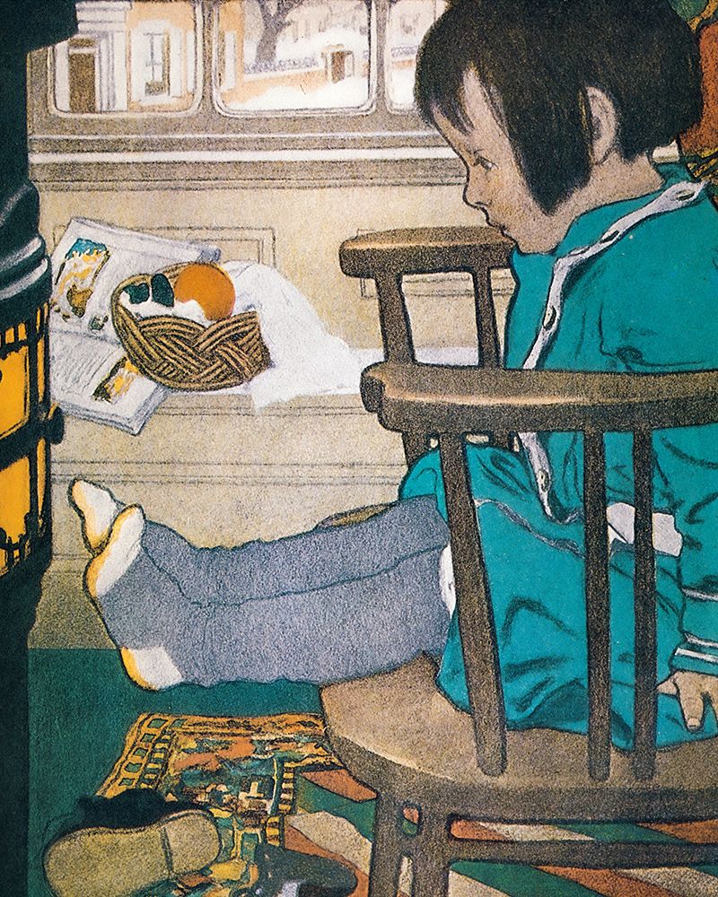 The Book of the Child 1902 - Drying Out Wet Feet art print by Jessie Willcox Smith for $57.95 CAD