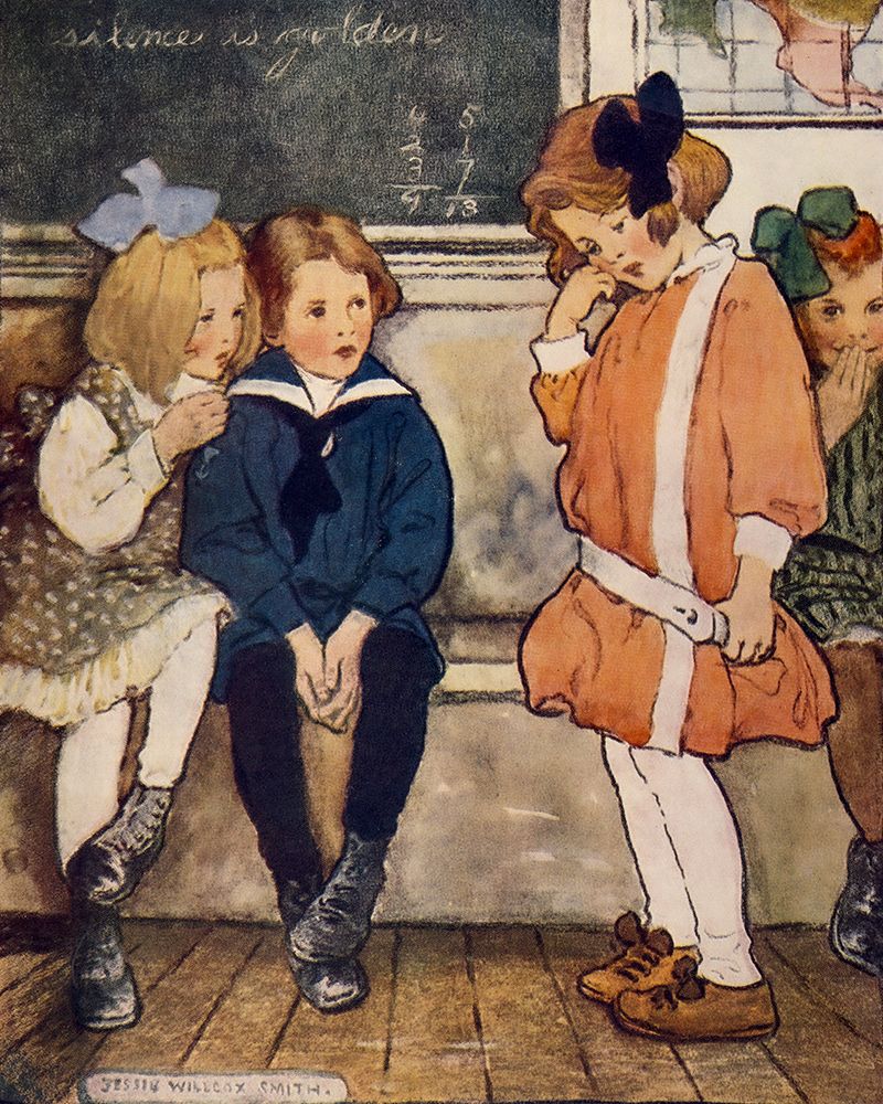 The Everyday Fairy Book 1915 - Trouble at School art print by Jessie Willcox Smith for $57.95 CAD