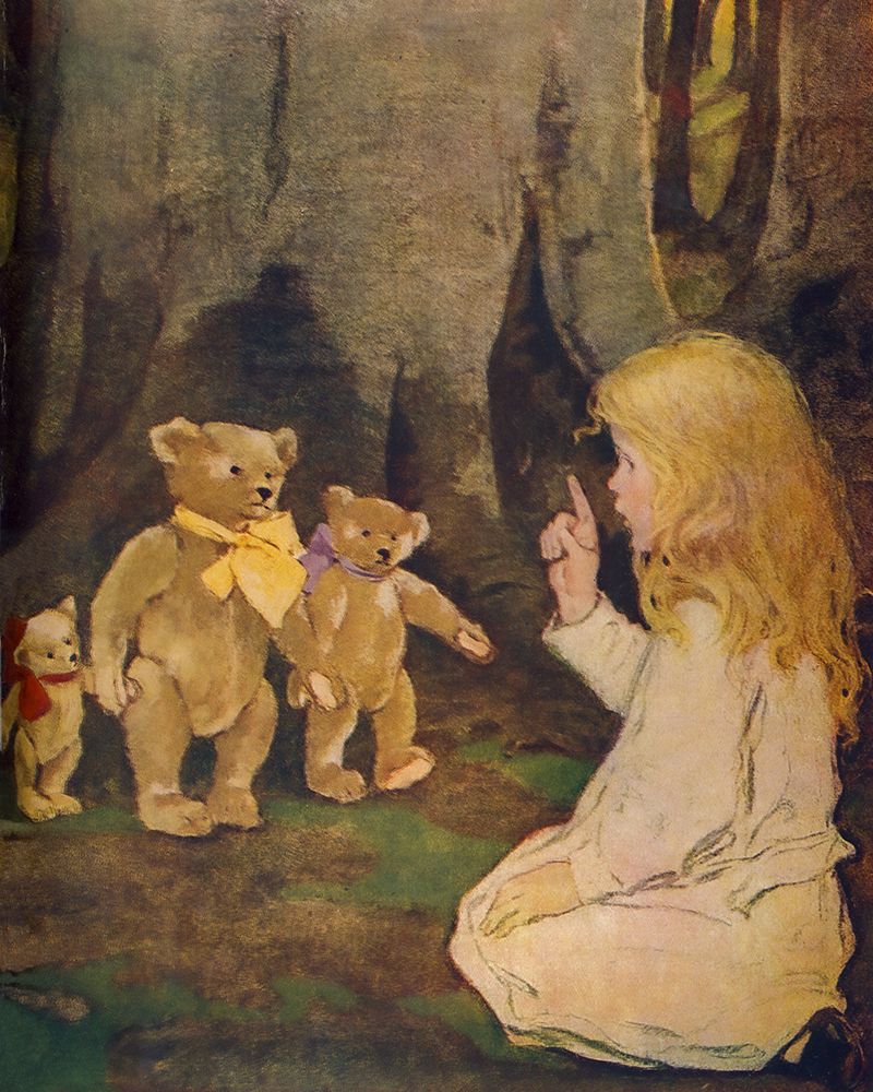 The Now-a-Days Fairy Book 1911 - The Three Bears art print by Jessie Willcox Smith for $57.95 CAD