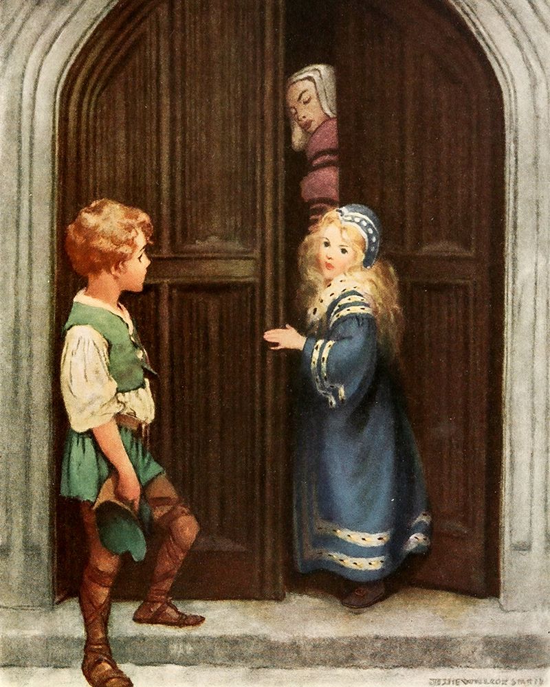 The Princess and the Goblin 1920 - Never Mind, Princess Irene art print by Jessie Willcox Smith for $57.95 CAD