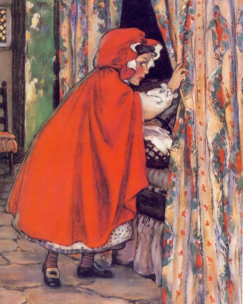 The Swifts Premium Fairy Calander 1916 - Little Red Riding Hood art print by Jessie Willcox Smith for $57.95 CAD