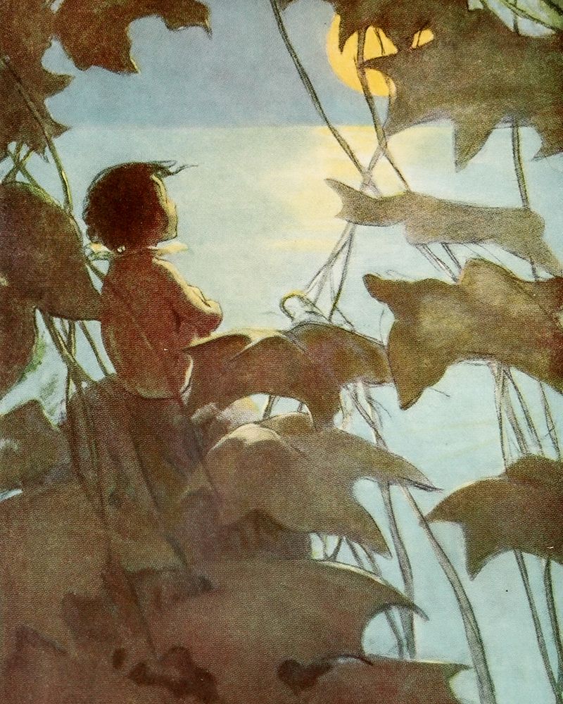 The Water Babies 1916 - The Yellow Moon art print by Jessie Willcox Smith for $57.95 CAD