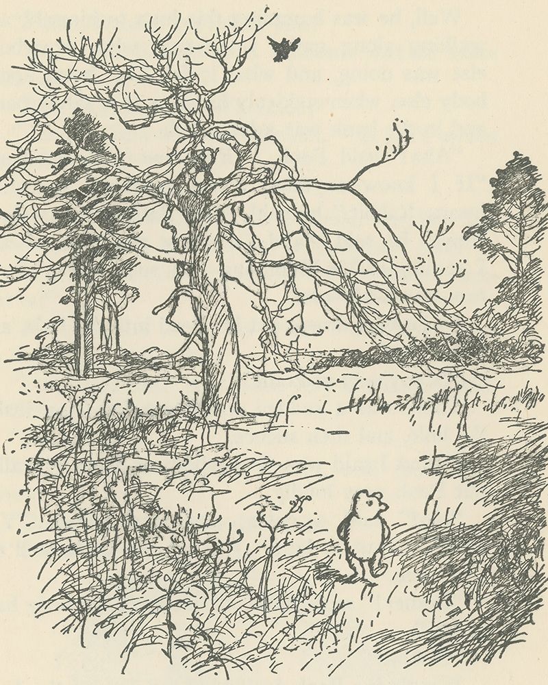 Winnie-the-Pooh 1926 - Humming Proudly to Himself art print by Ernest H Shepard for $57.95 CAD