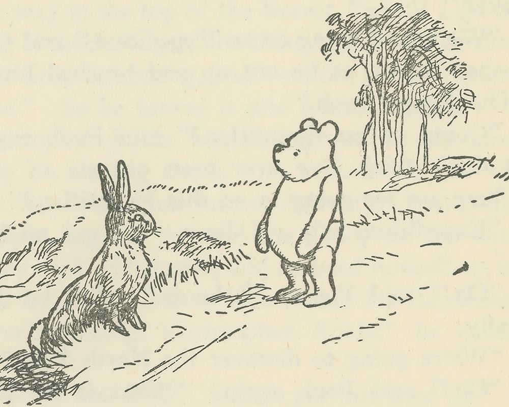 Winnie-the-Pooh 1926 - Is That You Rabbit art print by Ernest H Shepard for $57.95 CAD