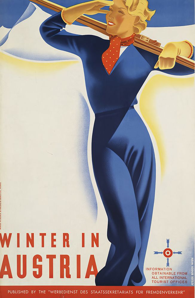 Austria Vintage Ski Travel Poster II art print by Vintage Travel Poster for $57.95 CAD