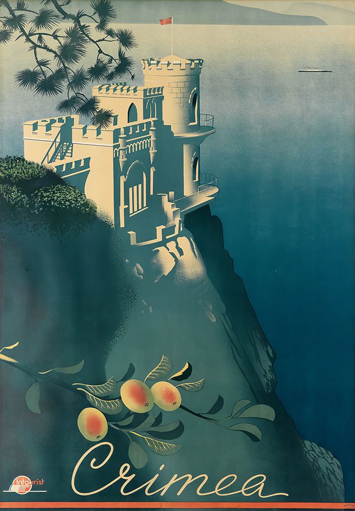 Crimea Castle Vintage Travel Poster art print by Vintage Travel Poster for $57.95 CAD