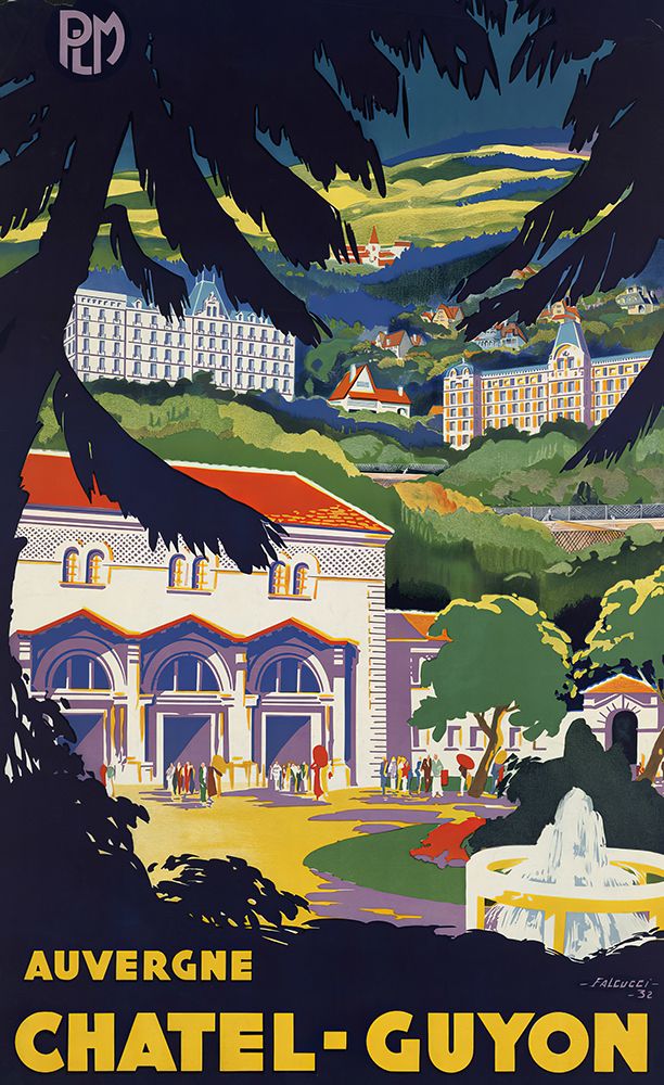 France Auvergne Vintage Railway Travel Poster art print by Vintage Travel Poster for $57.95 CAD