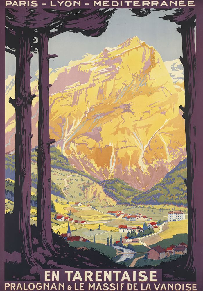 France En Tarentaise Vintage Railway Travel Poster art print by Vintage Travel Poster for $57.95 CAD