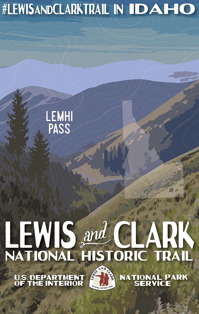 Idaho Lewis and Clark Trail Vintage Travel Poster art print by Vintage Travel Poster for $57.95 CAD