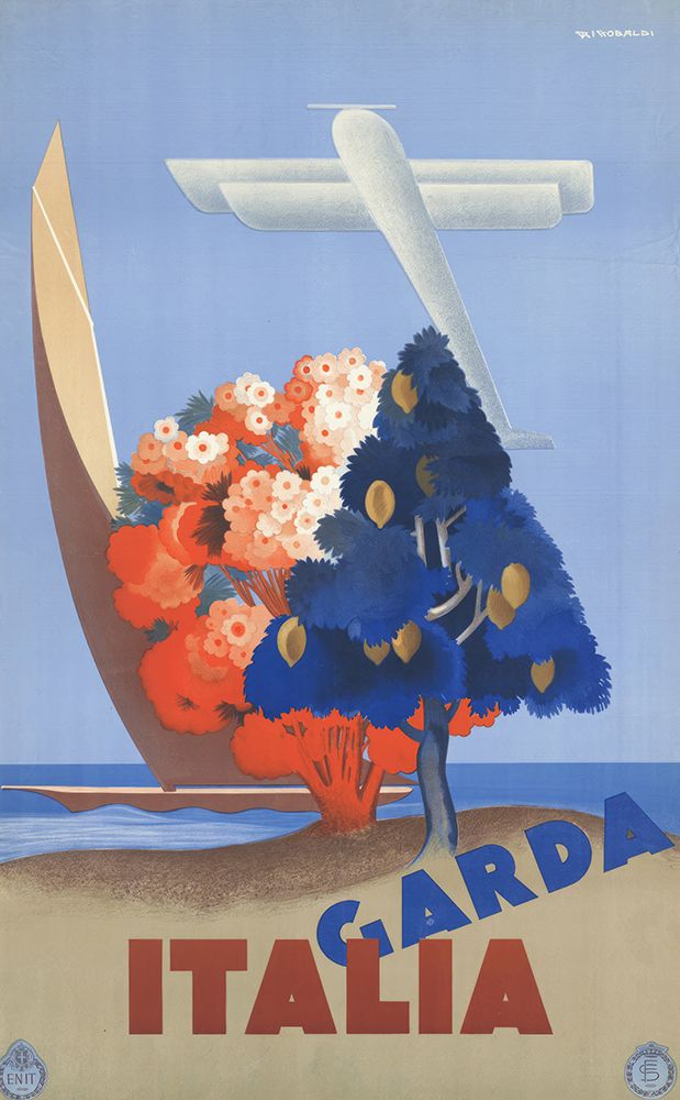 Italy Garda Vintage Travel Poster art print by Vintage Travel Poster for $57.95 CAD