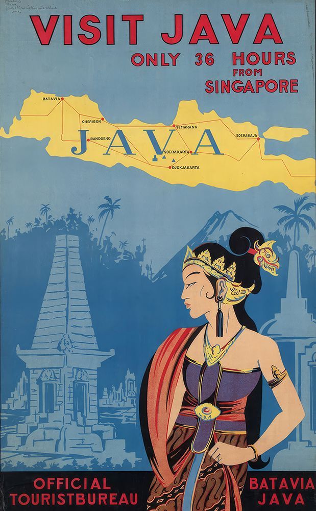 Java Vintage Travel Poster art print by Vintage Travel Poster for $57.95 CAD