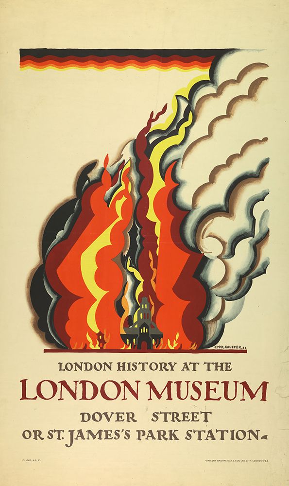 London Underground London Museum Vintage Travel Poster 1922 art print by Vintage Travel Poster for $57.95 CAD