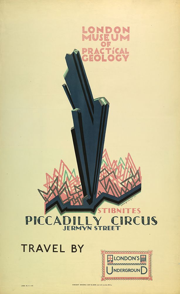 London Underground Piccadilly Circus Vintage Travel Poster 1921 art print by Vintage Travel Poster for $57.95 CAD