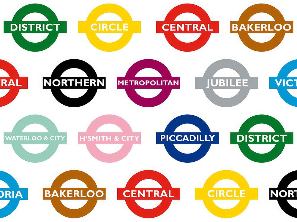 London Underground Tube Signs Travel Poster art print by Vintage Travel Poster for $57.95 CAD