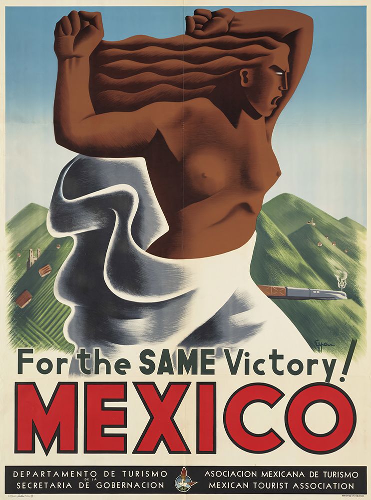 Mexico Victory Vintage Travel Poster art print by Vintage Travel Poster for $57.95 CAD