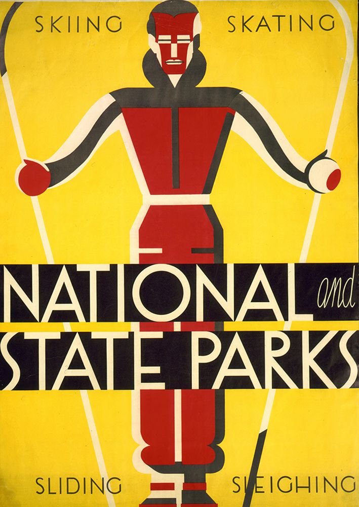 National and State Parks Vintage Travel Poster art print by Vintage Travel Poster for $57.95 CAD