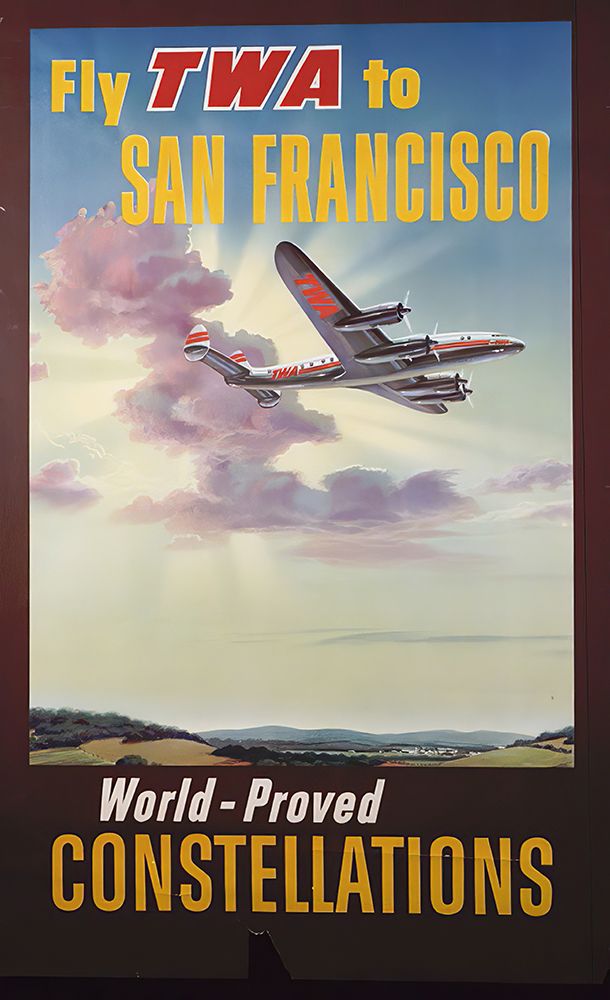 San Francisco Vintage Air Travel Poster art print by Vintage Travel Poster for $57.95 CAD