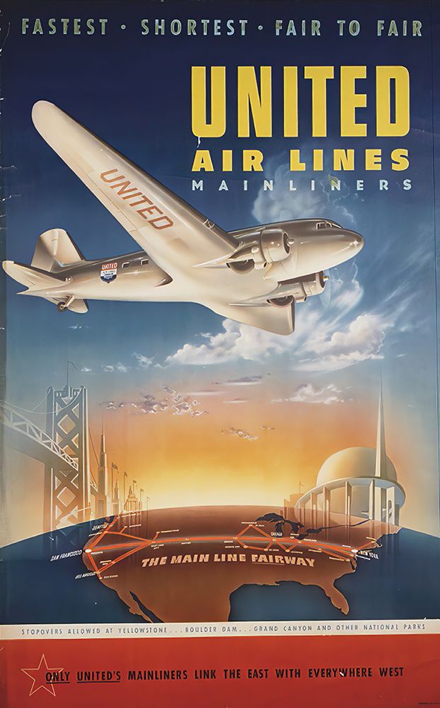 Vintage Air Travel Advertising Poster art print by Vintage Travel Poster for $57.95 CAD