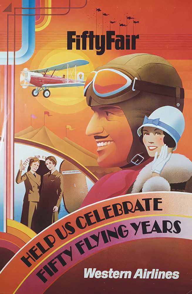 Vintage Airline Travel Poster art print by Vintage Travel Poster for $57.95 CAD