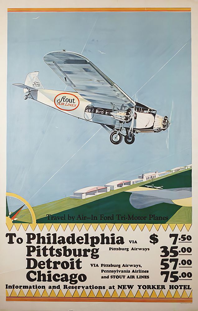 Vintage USA Airline Travel Poster art print by Vintage Travel Poster for $57.95 CAD