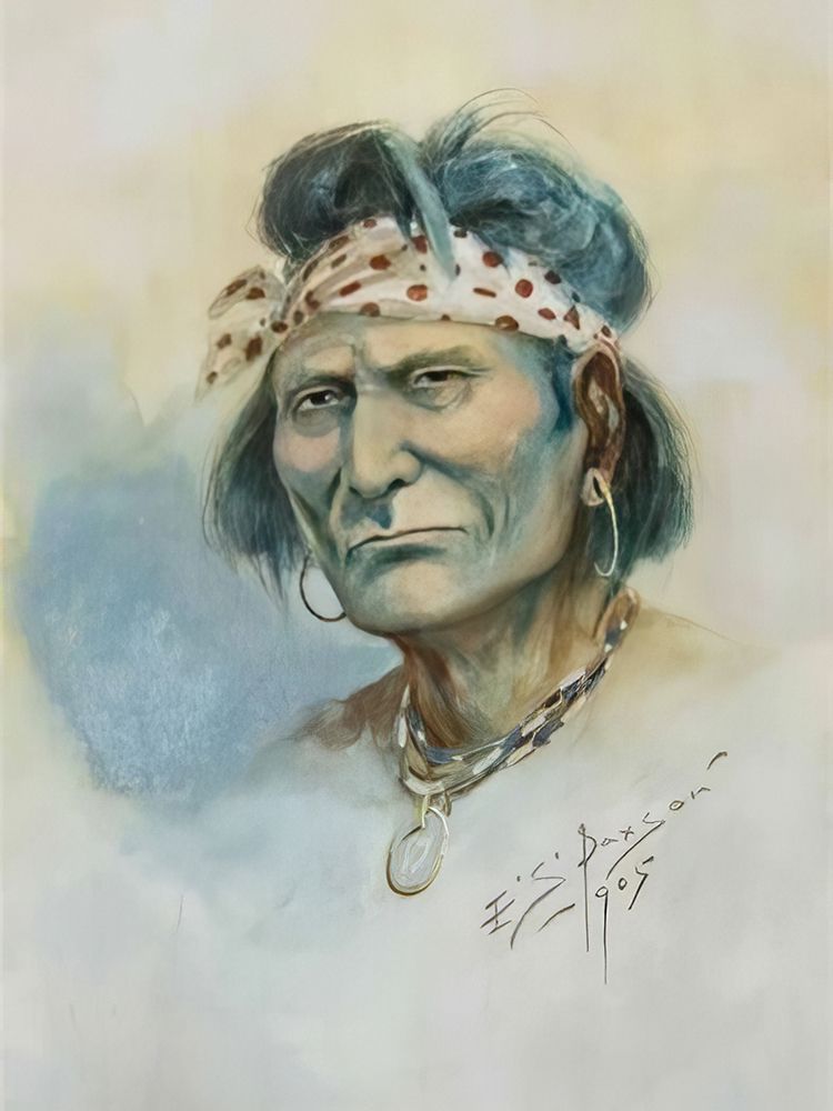 Apache art print by Edgar Samuel Paxson for $57.95 CAD