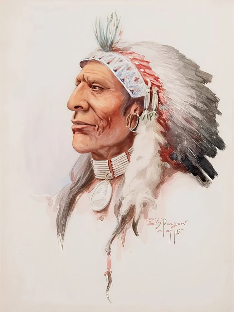 Cheyenne Brave art print by Edgar Samuel Paxson for $57.95 CAD