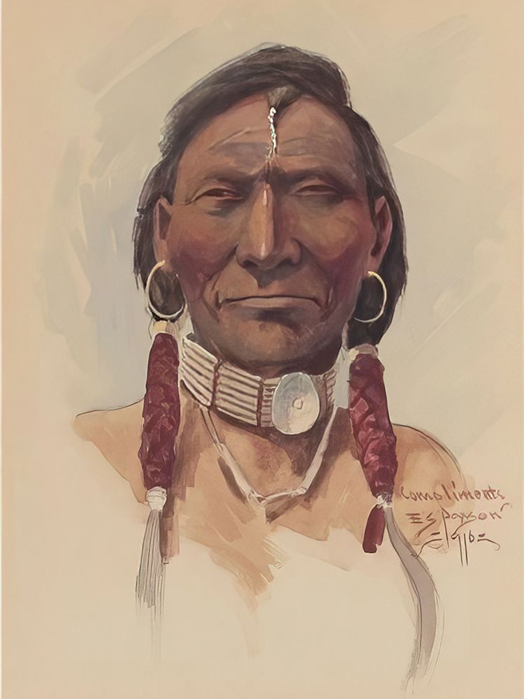 Indian Brave art print by Edgar Samuel Paxson for $57.95 CAD