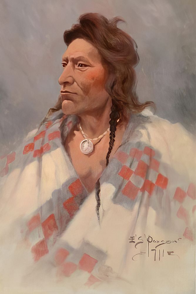 Flathead Indian 1911 art print by Edgar Samuel Paxson for $57.95 CAD