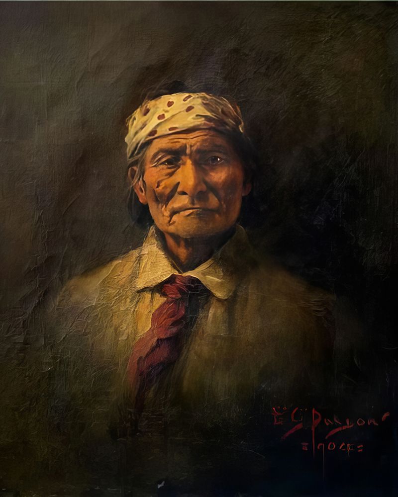 Geronimo 1904 art print by Edgar Samuel Paxson for $57.95 CAD