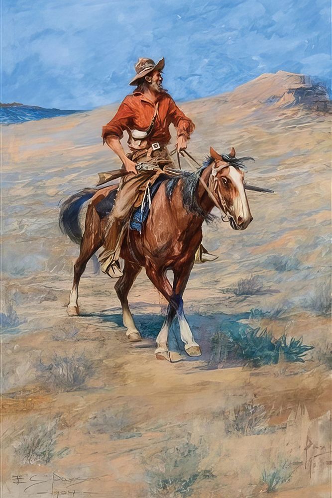 In Injun Country 1904 art print by Edgar Samuel Paxson for $57.95 CAD