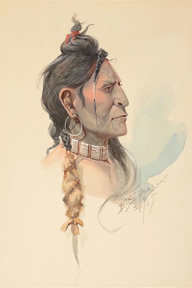 Plains Warrior 1905 art print by Edgar Samuel Paxson for $57.95 CAD