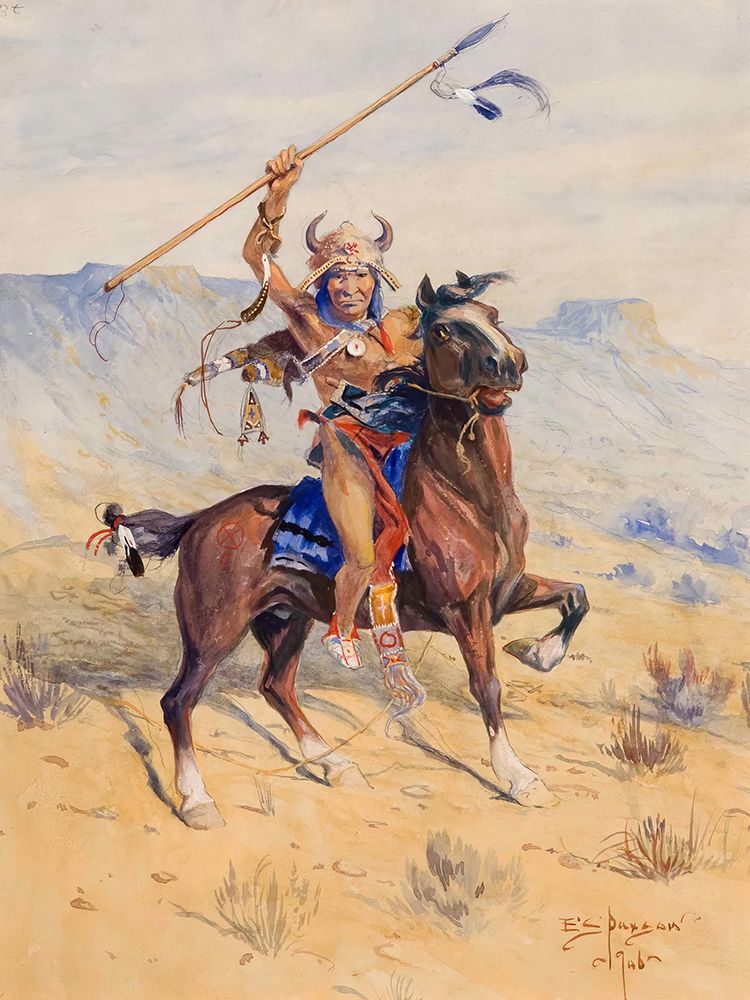 The Charge 1906 art print by Edgar Samuel Paxson for $57.95 CAD