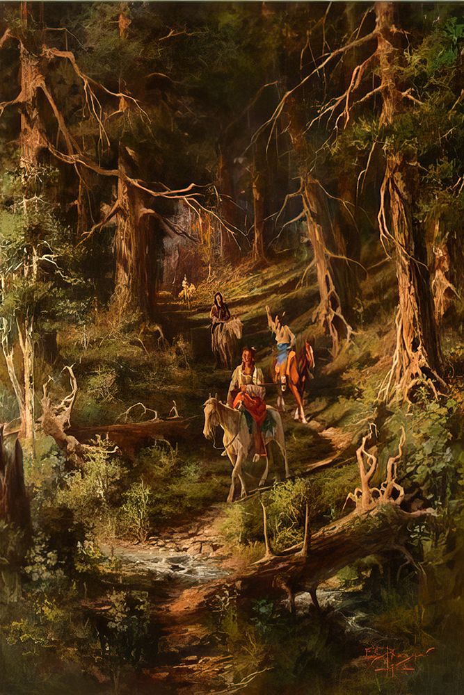 The Forest Trail art print by Edgar Samuel Paxson for $57.95 CAD