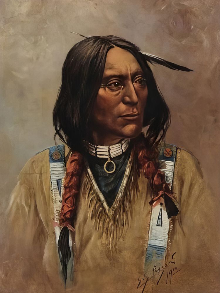 White Magpie the Teton Orator 1900 art print by Edgar Samuel Paxson for $57.95 CAD