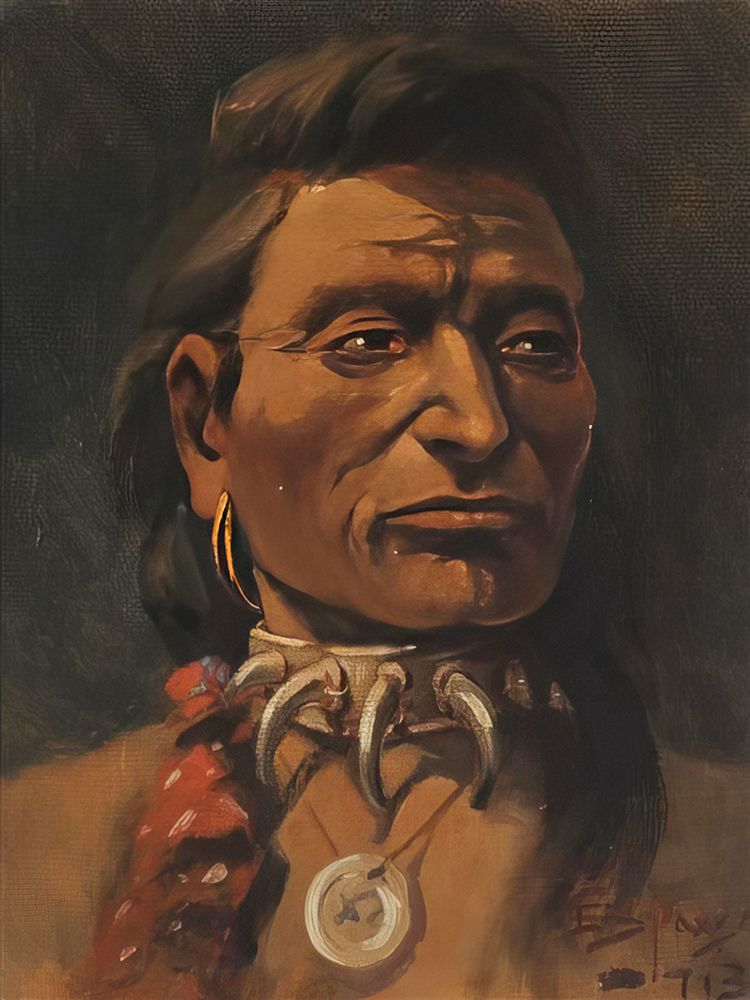 Young Chief Charlo art print by Edgar Samuel Paxson for $57.95 CAD