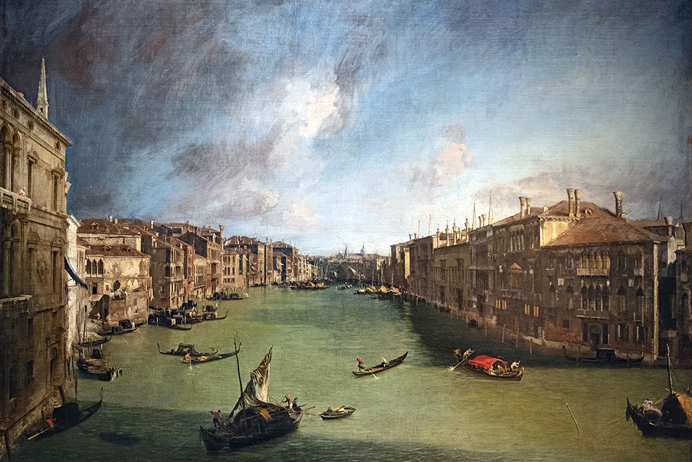 Grand Canal, from Palazo Balbi toward Rialto art print by Canaletto for $57.95 CAD