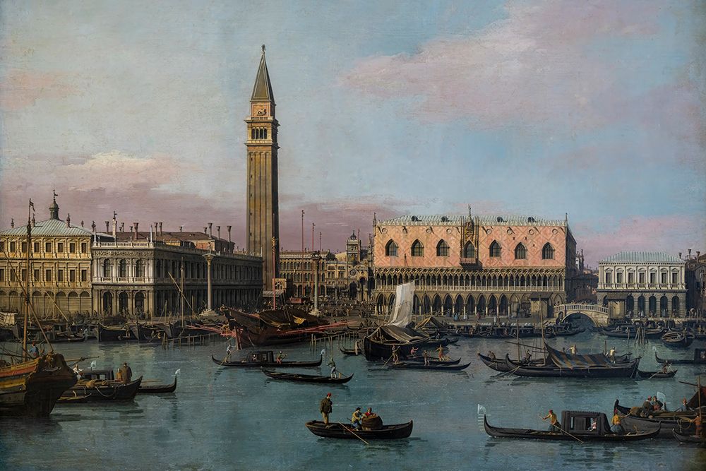 Piazzetta and Riva degli Schiavoni Venice art print by Canaletto for $57.95 CAD