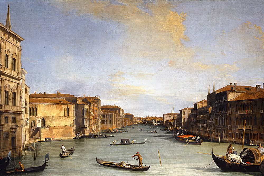 View of the Grand Canal Venice art print by Canaletto for $57.95 CAD