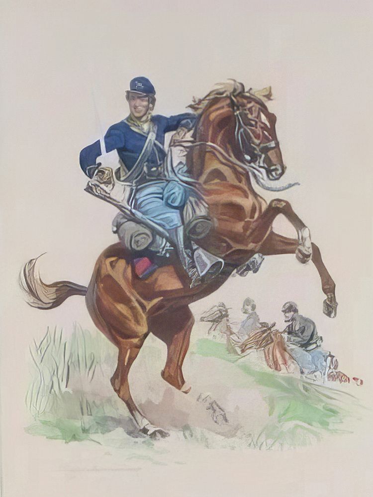 Depicting a Soldier on Horseback art print by Charles Schreyvogel for $57.95 CAD