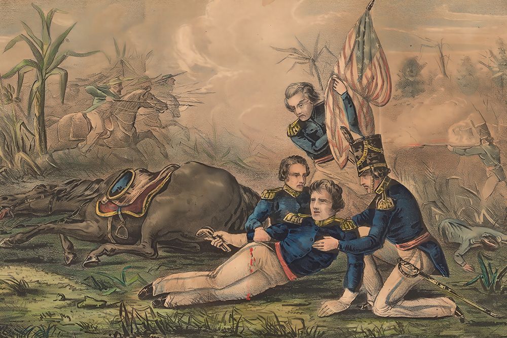 Death of Lieutenant Henry Clay Jr art print by John Cameron for $57.95 CAD