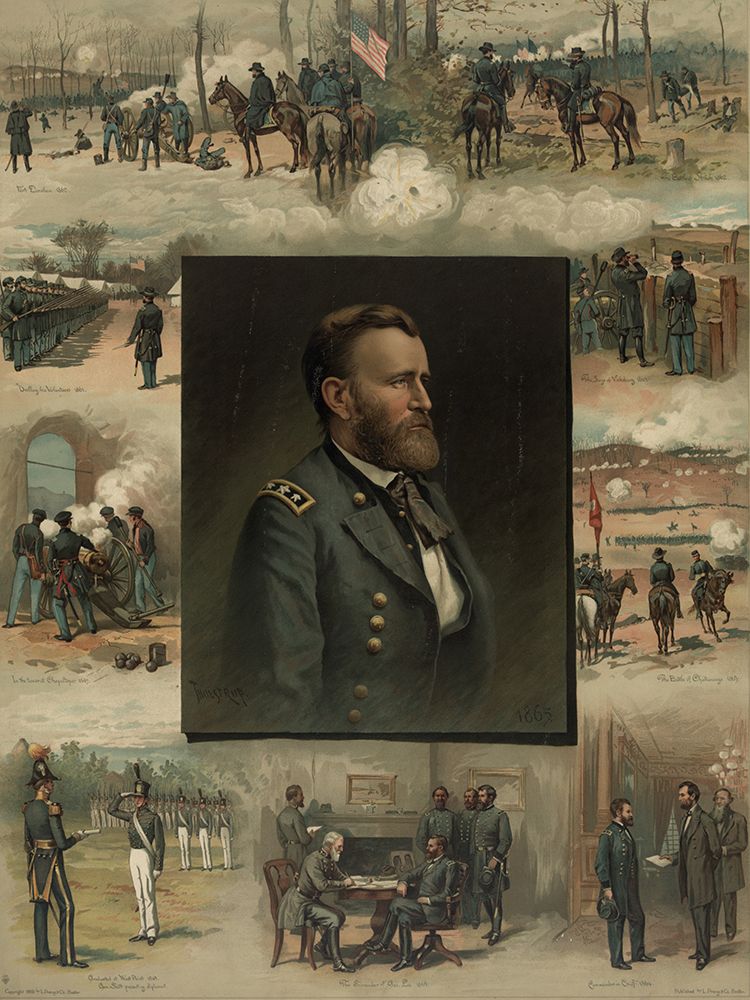 Grant from West Point to Appomattox art print by Thure de Thulstrup for $57.95 CAD