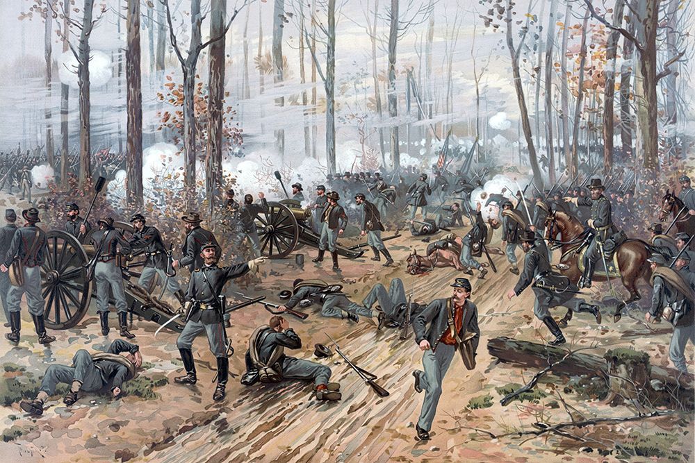 Battle of Shiloh art print by Thure de Thulstrup for $57.95 CAD